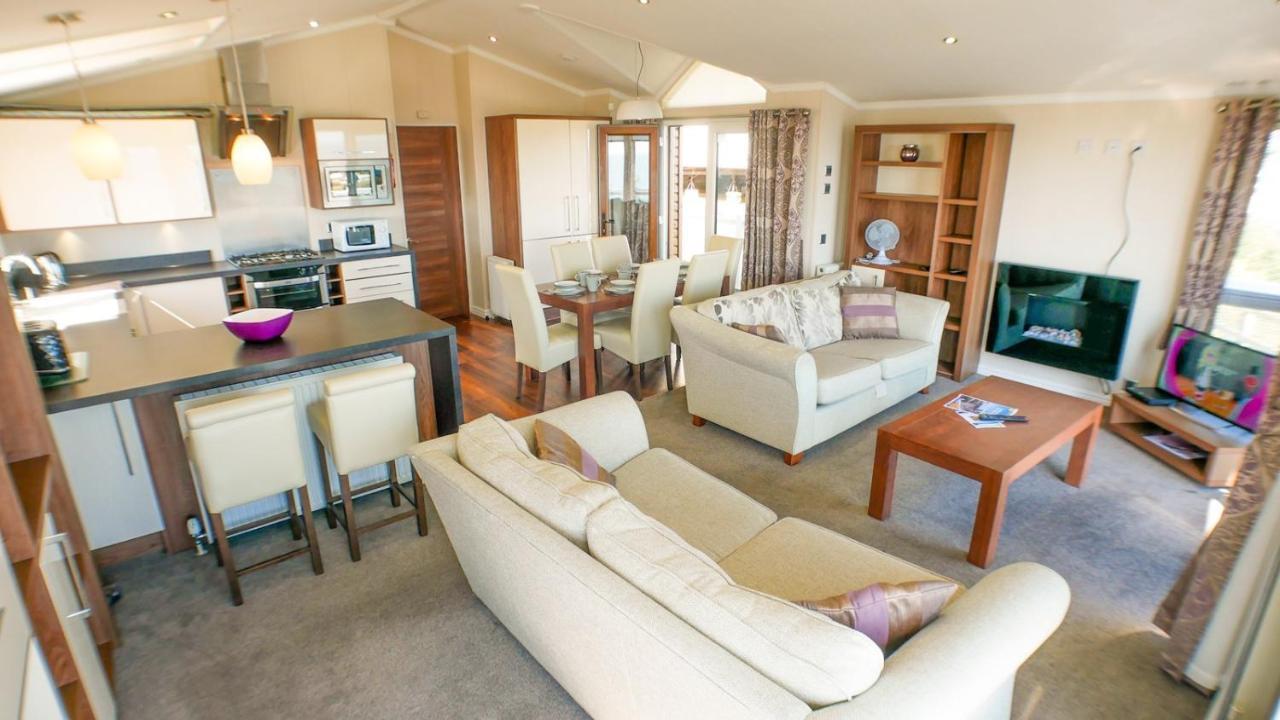 Luxury 3 Bed 2 Bath Lodge With Sea Views! Exmouth Eksteriør bilde